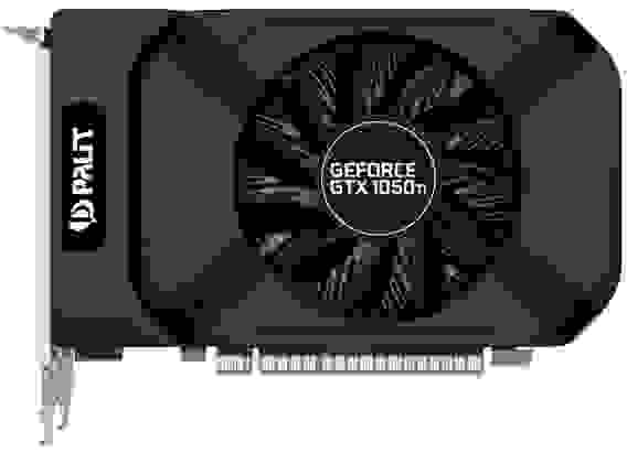 Palit GeForce GTX 1050 Ti 1290Mhz PCI-E 3.0 4096Mb 7000Mhz 128 bit DVI HDMI HDCP StormX