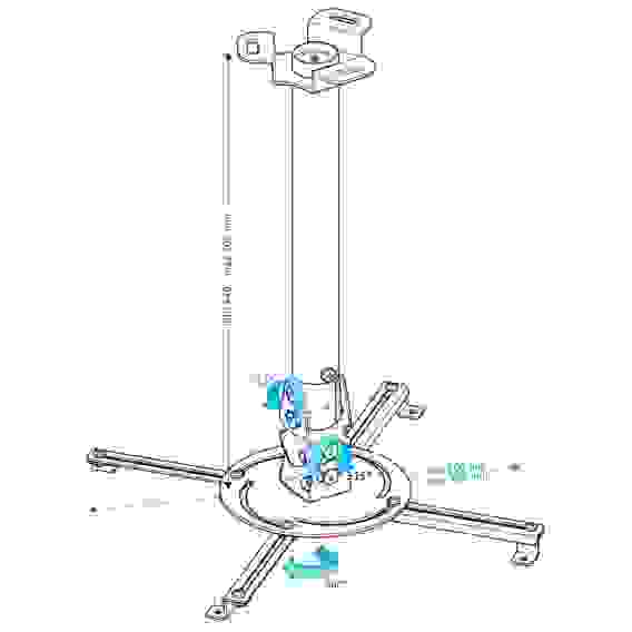 Кронштейн потолочный Holder PR-104-B для проектора